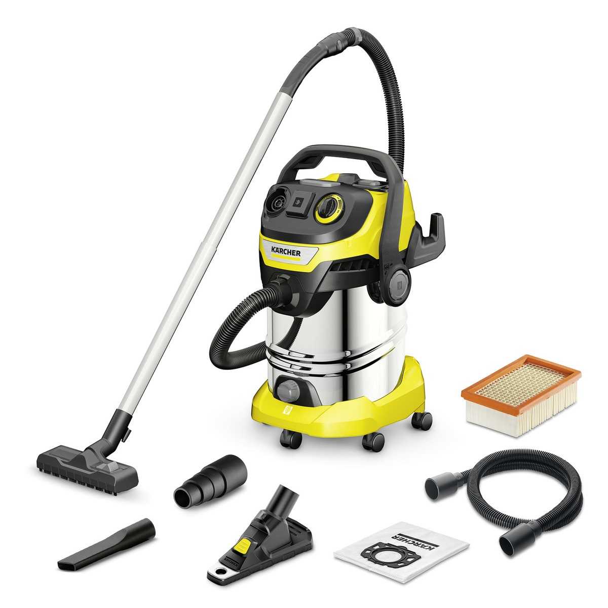 Karcher Stainless Steel Wet And Dry Vacuum Cleaner WD 6 P S