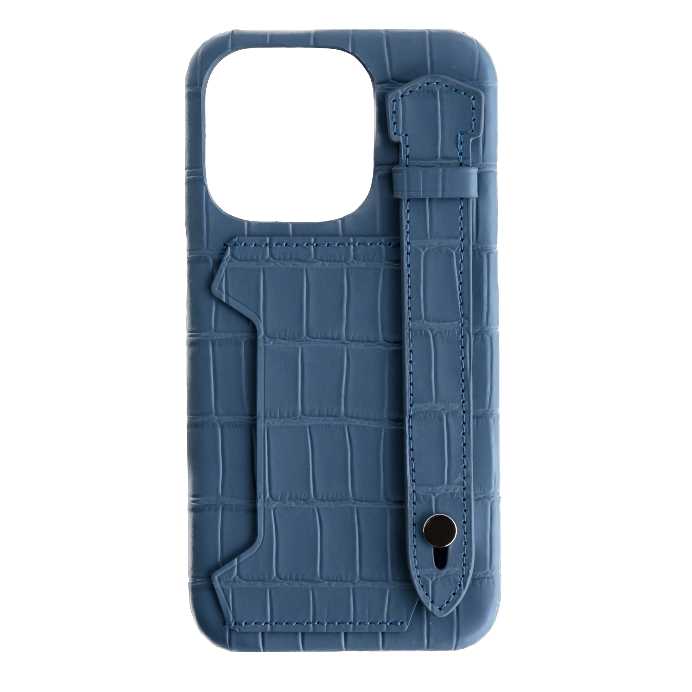 Qatari Cases Crocodile Case For iPhone 14 Pro Max - Dark Blue