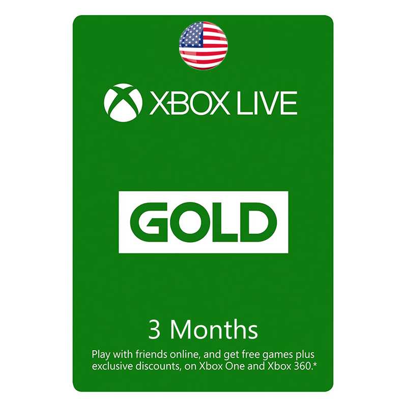 XBOX US / 3 Months Gold Membership Digital Card