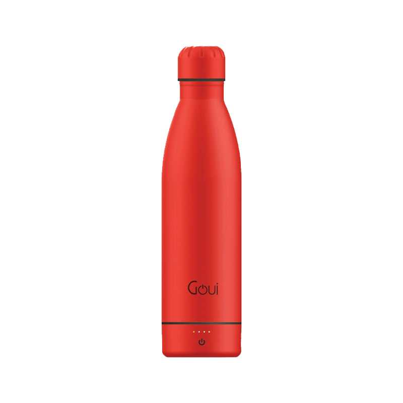 Goui LOCH Smart Bottle 420ML With 6000mAh Power Bank + Wireless Charger - Red