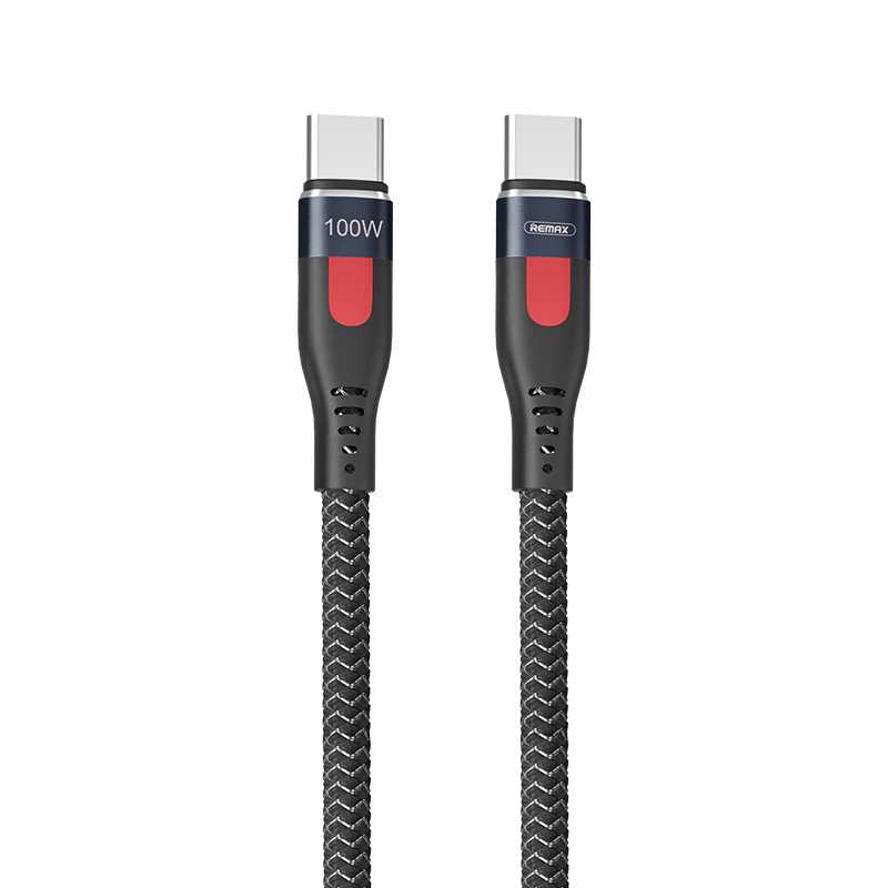 REMAX Lesu Pro 100W Type C to Type C Fast Charging Data Cable Ã¢â‚¬â€œ 1M