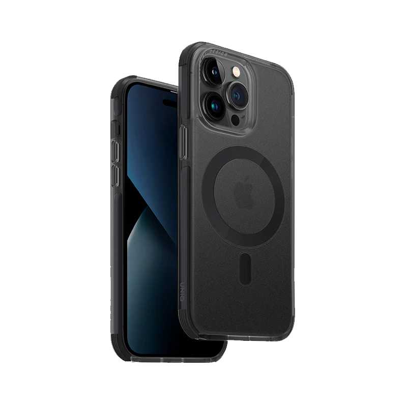 UNIQ Combat MagClick Magnetic Charging Compatible Case For iPhone 14 Pro - Charcoal