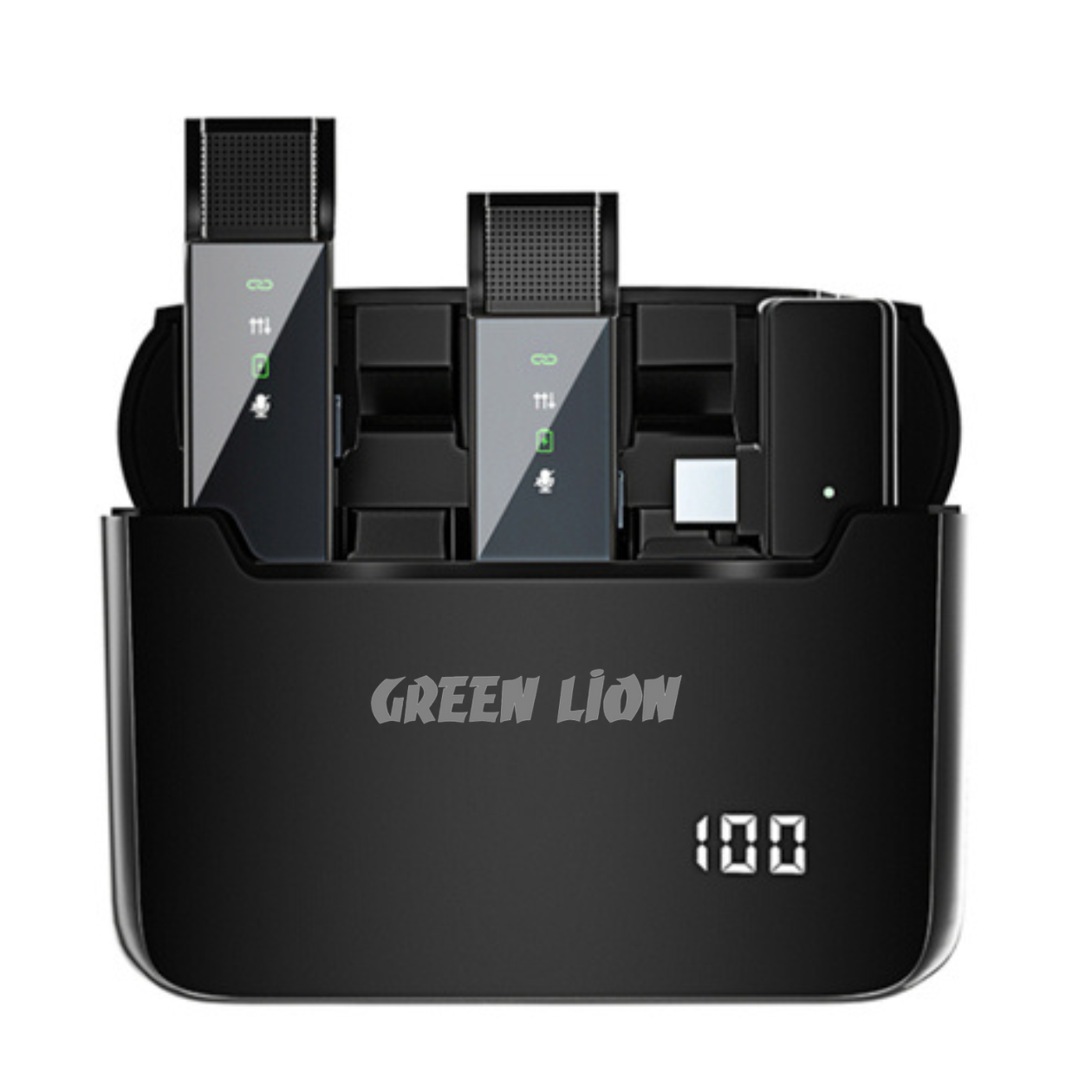 Green 2 in 1 Wireless Microphone with Type C Connector