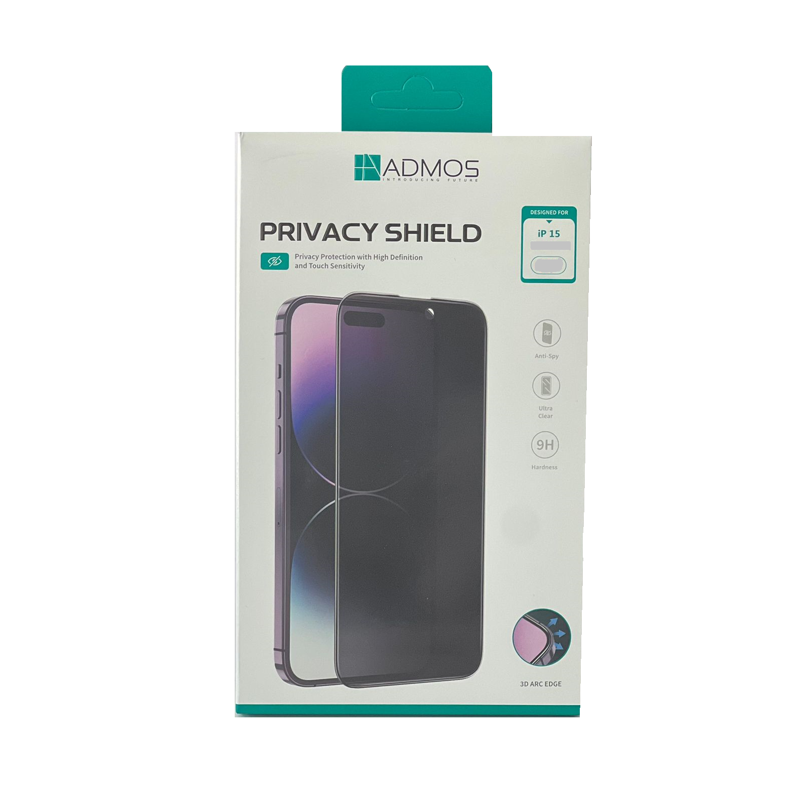 Admos Shield With Dust Filter DR iPhone 15 Pro - Privacy