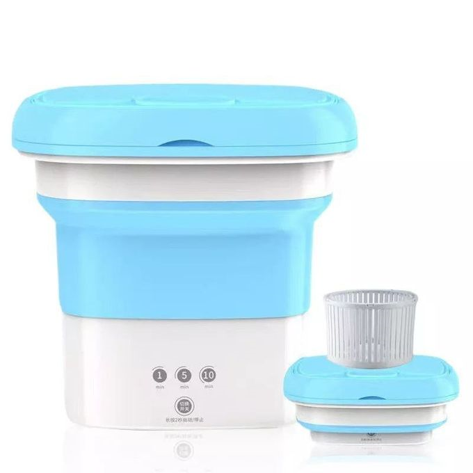 Portable Foldable Mini Washer And Dryer - Sky Blue