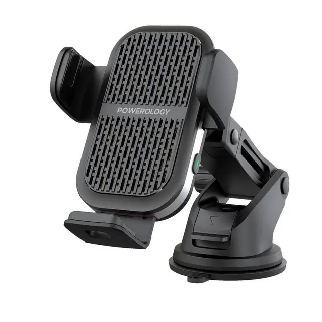 Powerology Dual Coil Car Mount Wireless Charger 15W