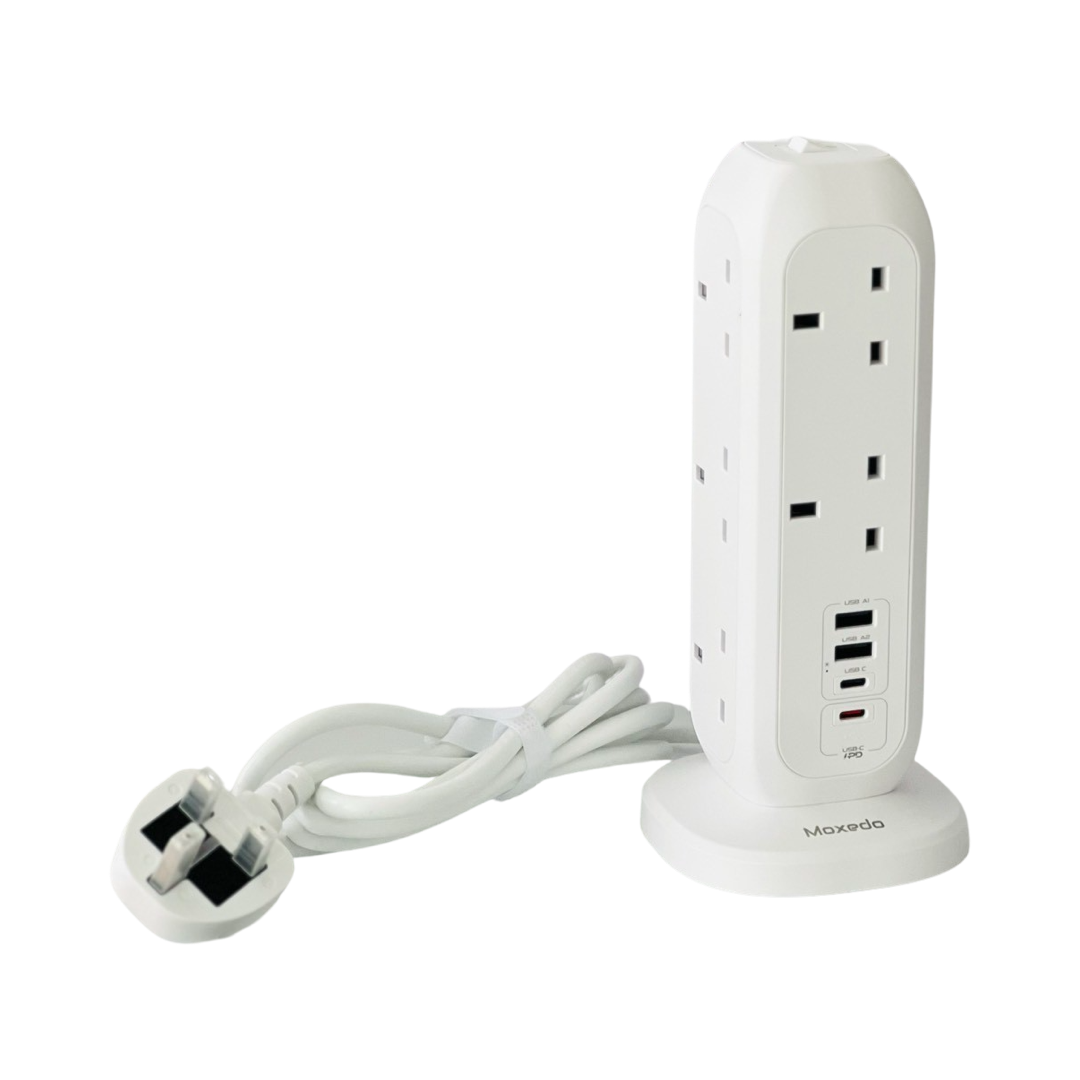 Moxedo 15 In 1 Smart-Hub Tower Power Strip