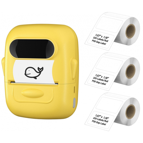 MarkLife Smart Thermal Portable Label Printer - Yellow