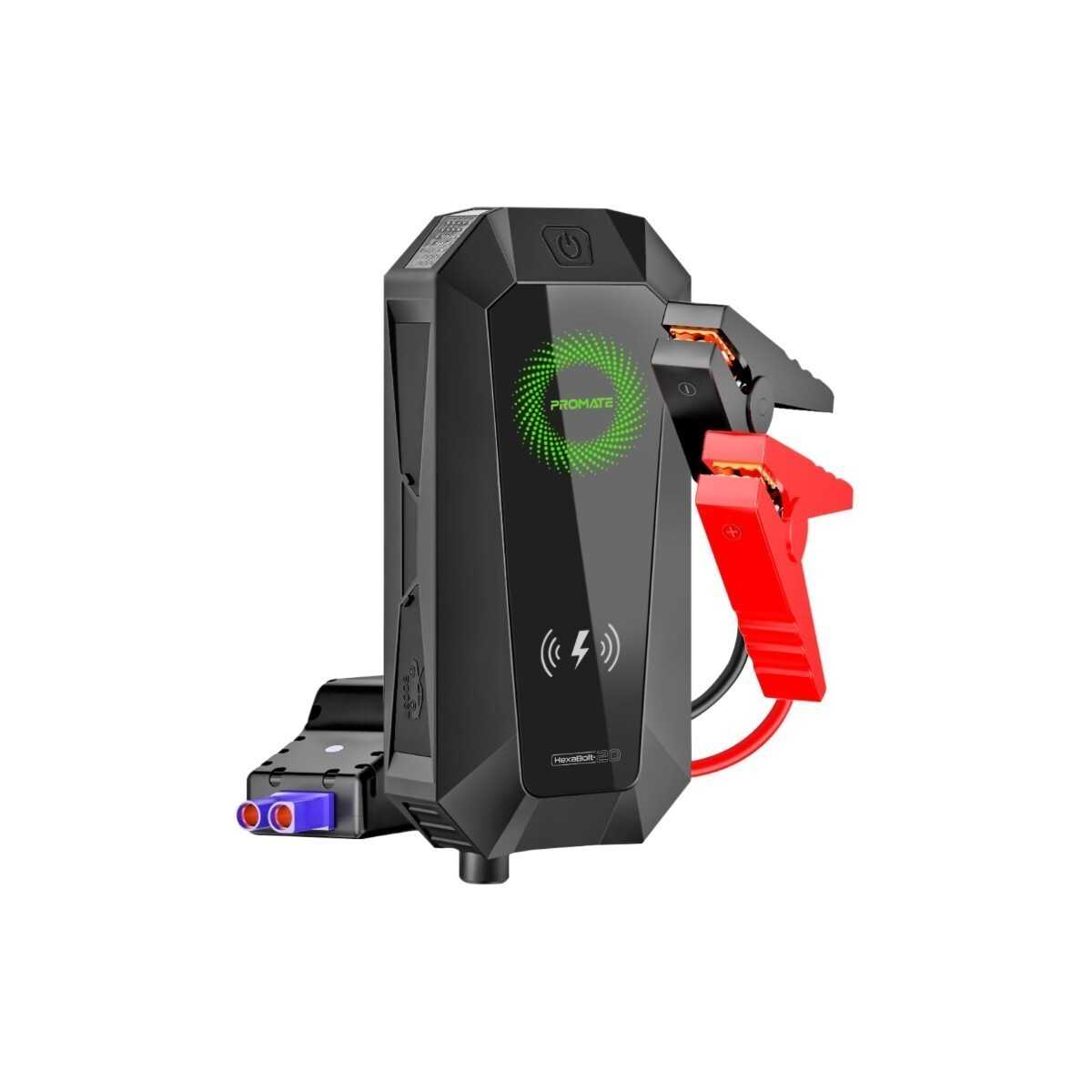 Promate 1500V/12V Portable Car Jump Starter Power Bank 19,200mAh