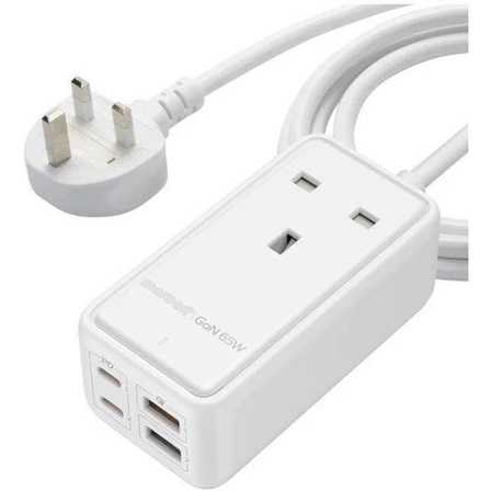 Moxedo Smart-Plug 65W Gan III Tech Extension Cord