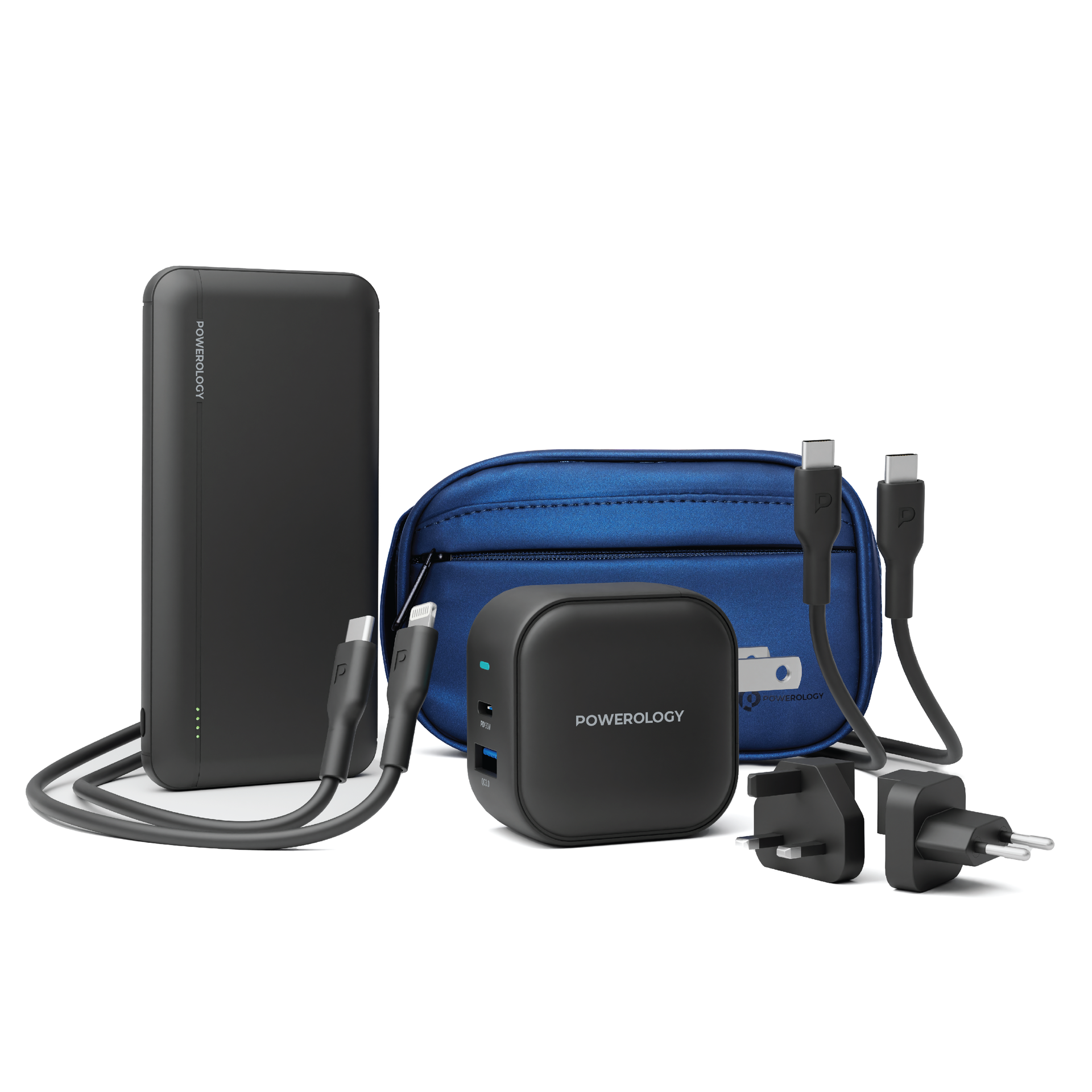 Powerology 5 in 1 Power Travel Combo 