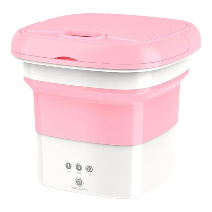 Portable Foldable Mini Washer And Dryer - Pink