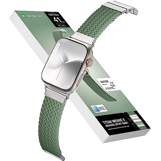 AmazingThing Titan Weave Braided for Apple Watch  38mm & 40mm & 41mm - Green