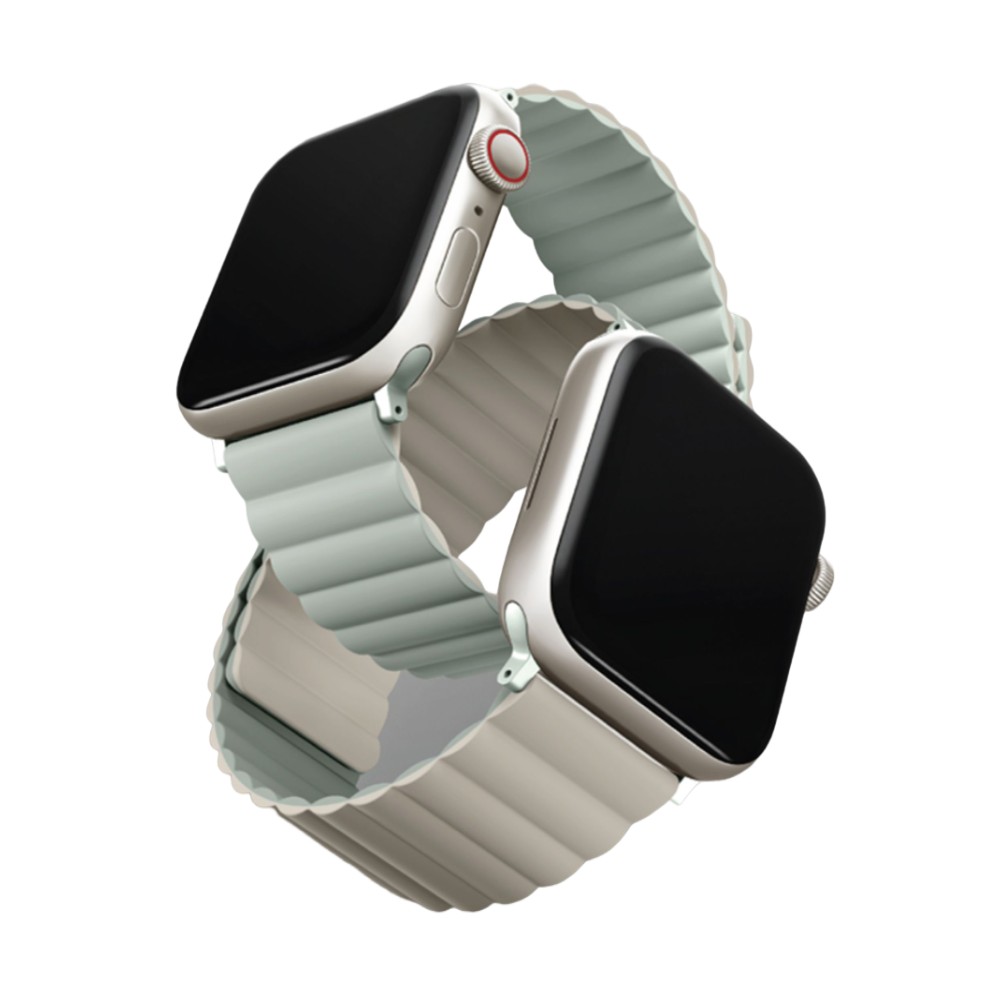 UNIQ Revix Apple Watch Silicon Strap 42mm44mm45mm & 49mm - Sage/Beige