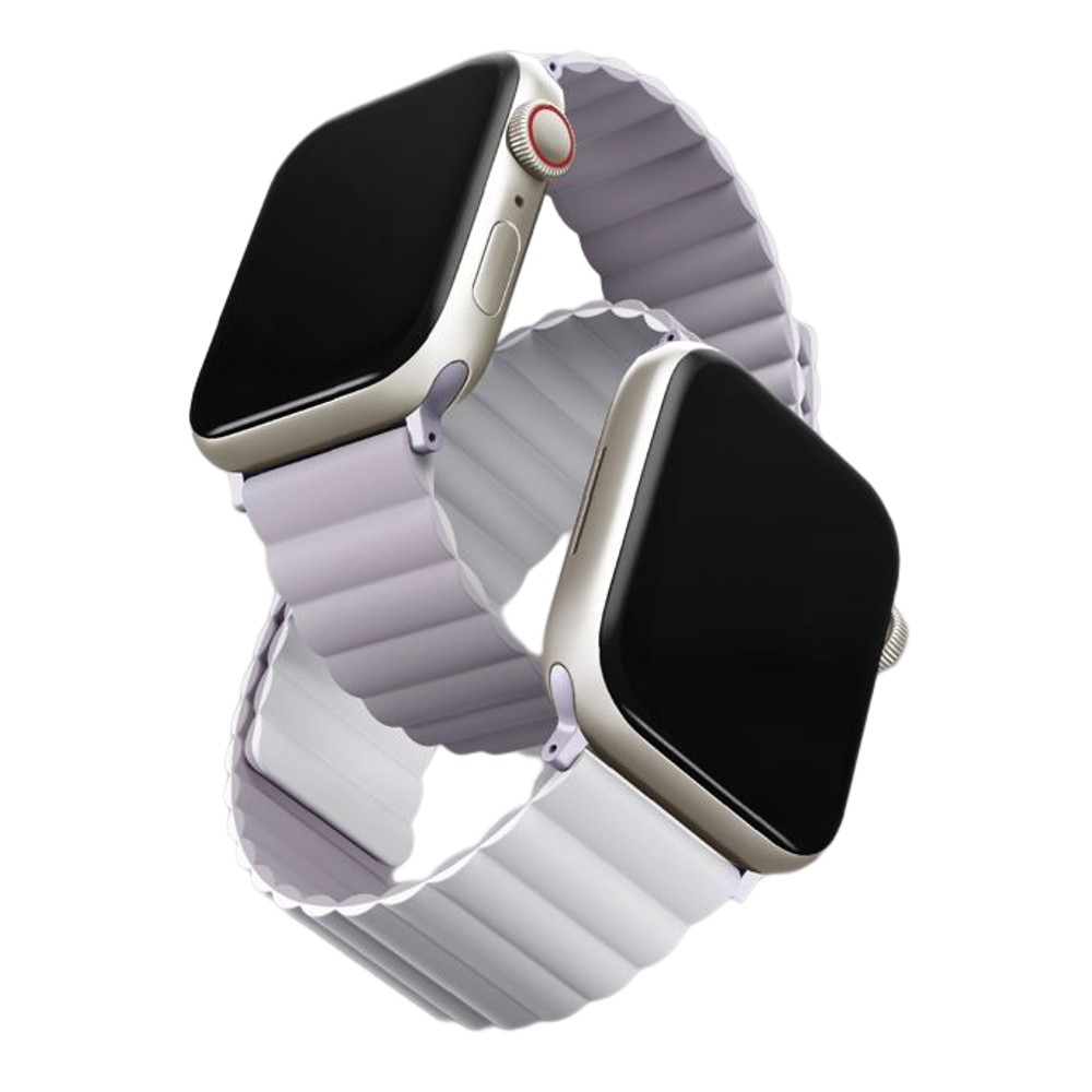 UNIQ Revix Apple Watch Silicon Strap 42mm44mm45mm & 49mm - Lilac/White