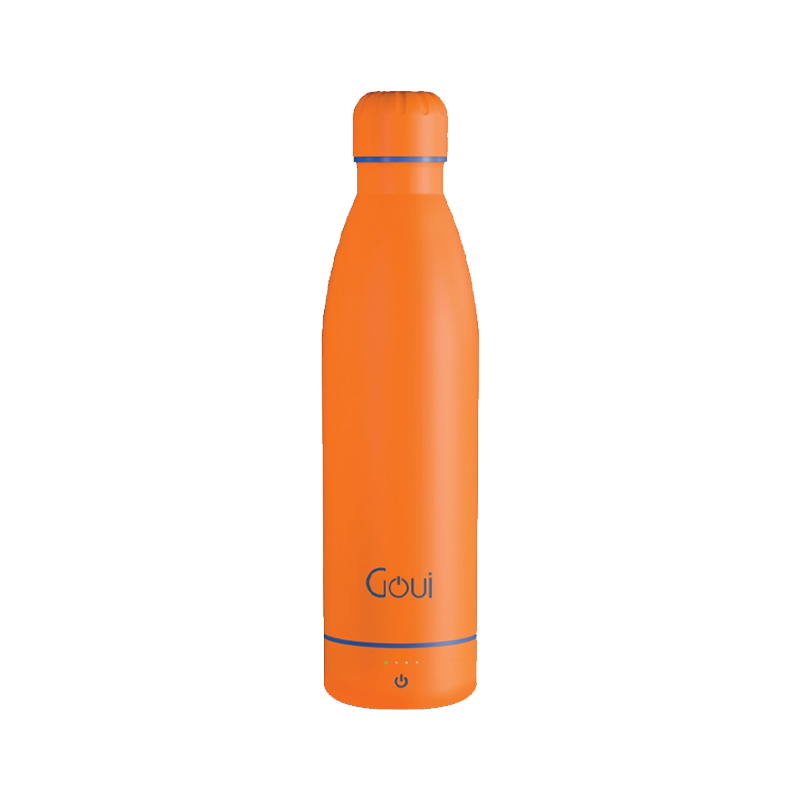 Goui LOCH Smart Bottle 420ML With 6000mAh Power Bank + Wireless Charger - Orange