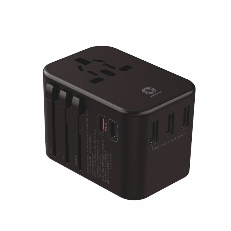 Green 5 Ports Travel Charger