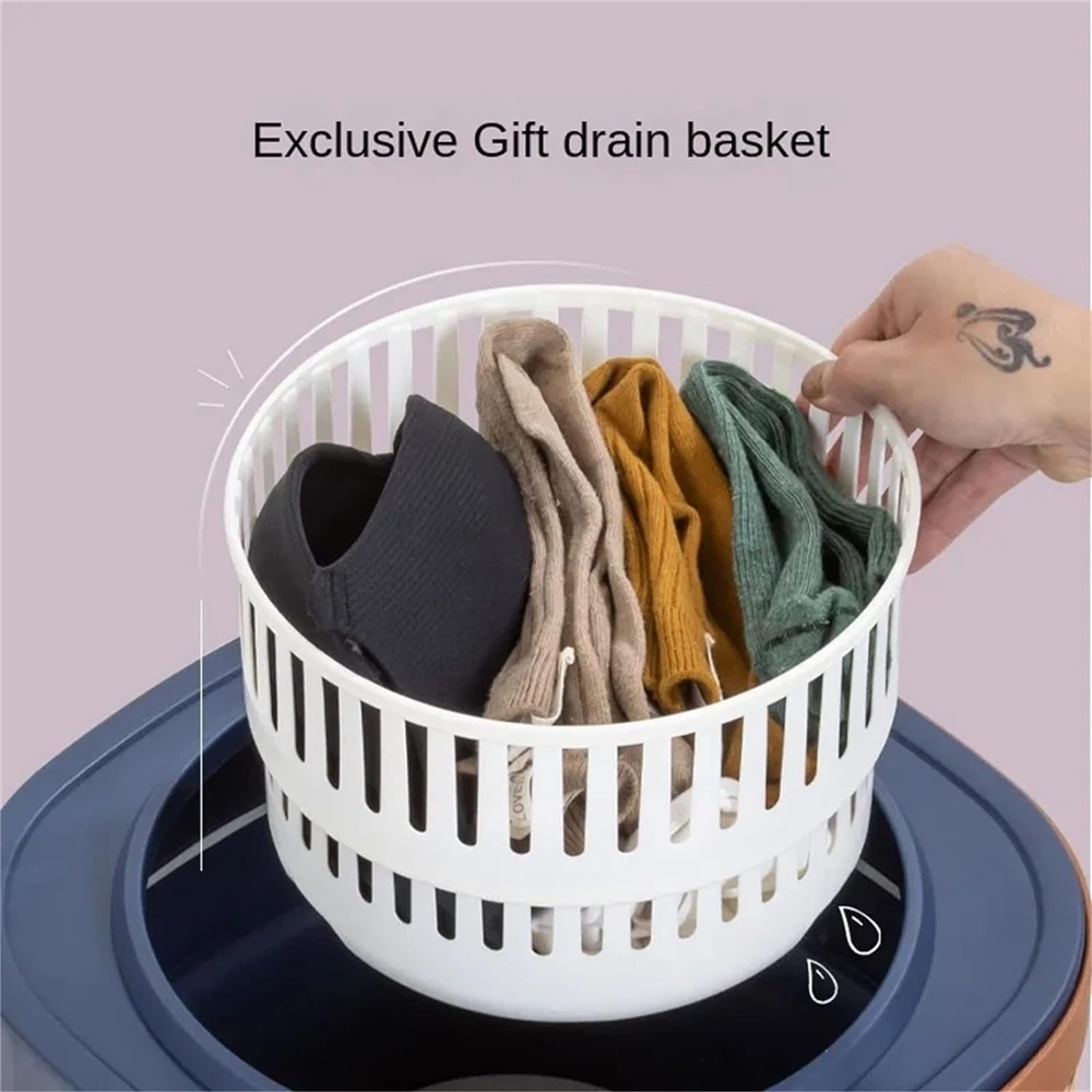 Green Foldable Mini Washing Machine 9L