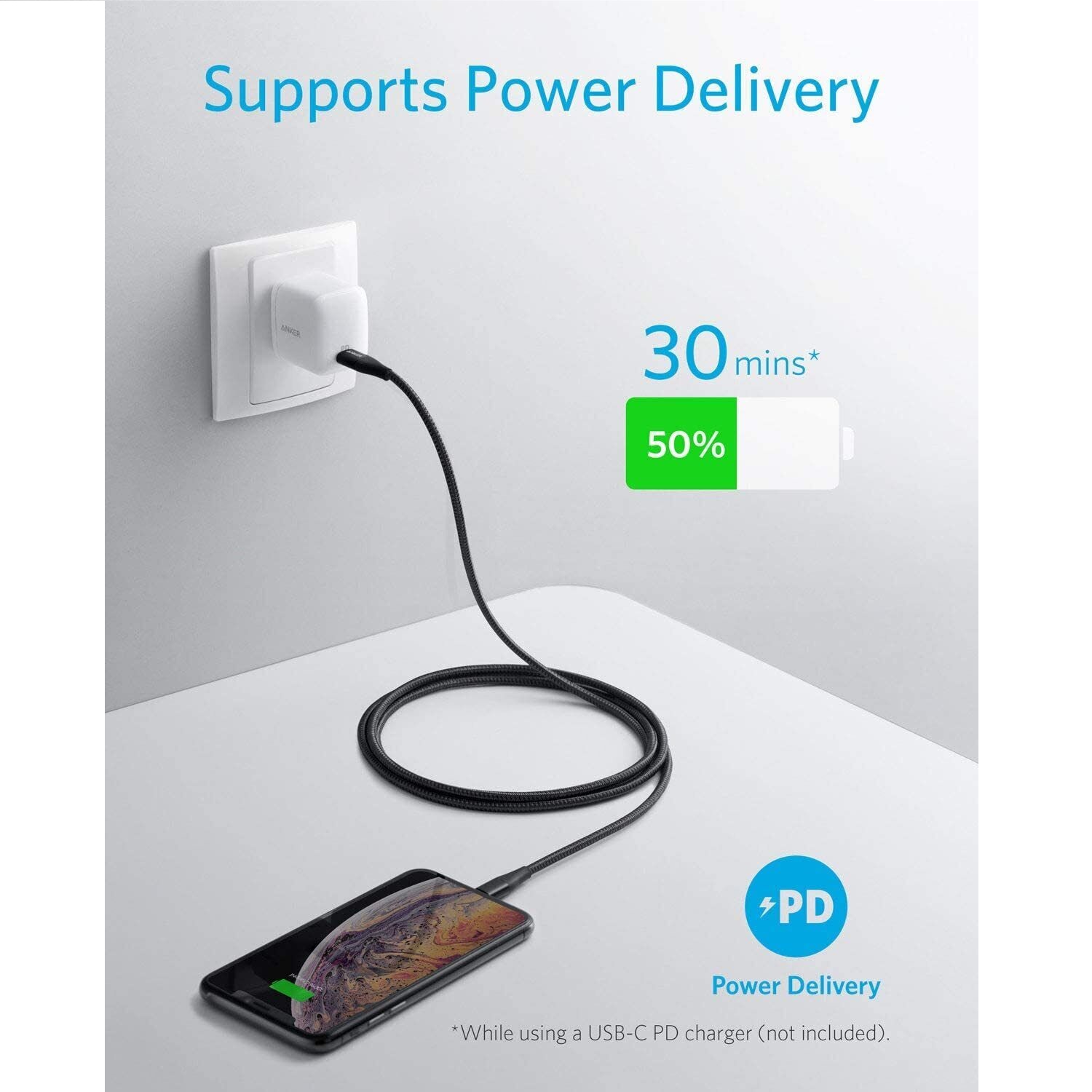 Anker Powerline+ II Type C To Lightning Cable - 1.8M