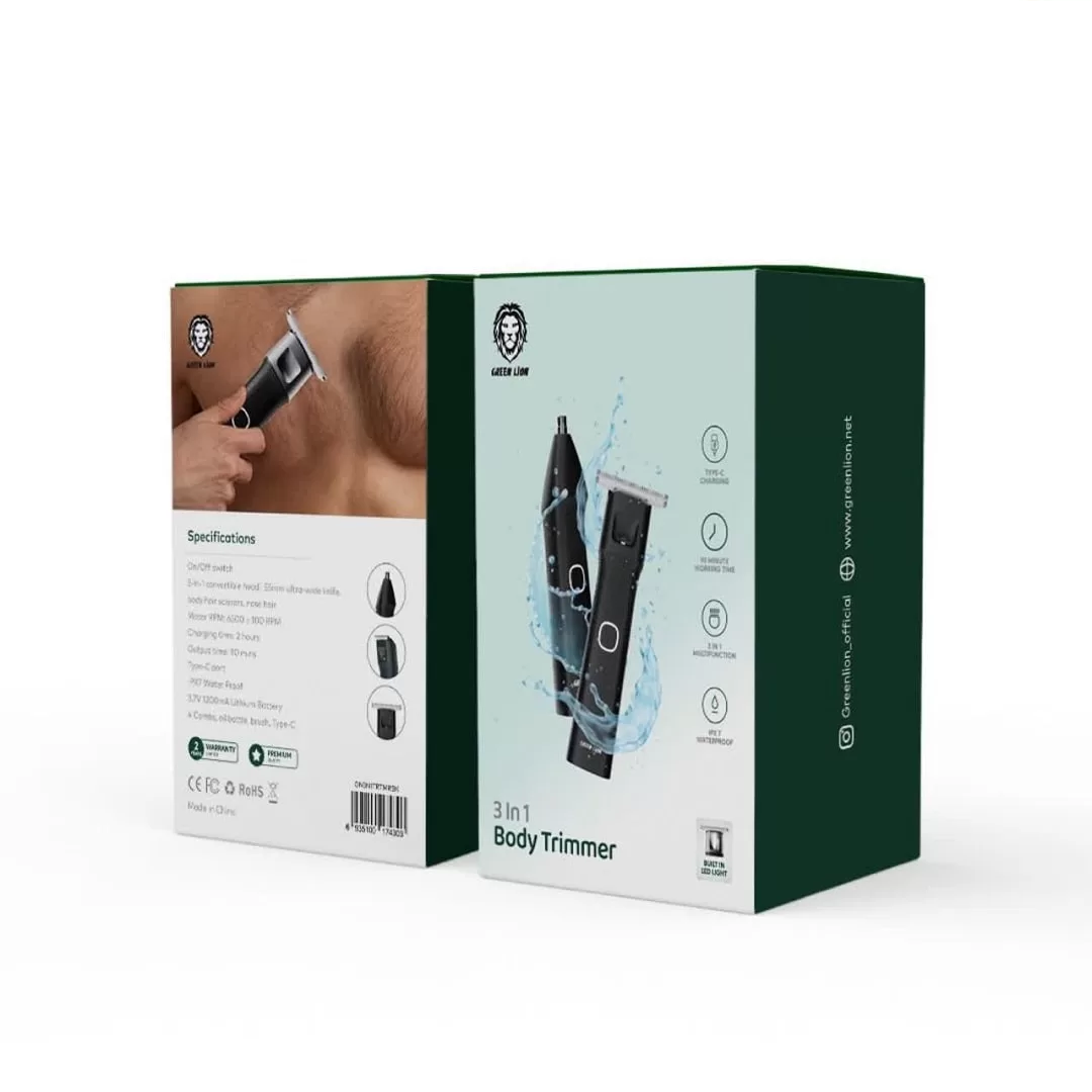 Green 3 in 1 Body Trimmer