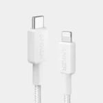 Anker 322 USB-C to Lightning Braided Cable 6FT (A81B6H21) -White