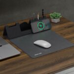 Green Lion Mouse Pad Wireless Charger (GNMSPADWIRGY) Gray
