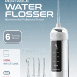 Moxedo Portable Water Flosser 180ML with 6 Cleaning Modes (MX-WF004) White