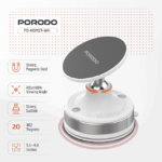 Porodo Vacuseal Vacuum Suction Magnetic Phone Mount (HS27) White