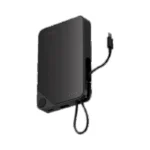 Momax 1-Power X Battery Pack (10000mAh) with Built-in USB-C Cable -Black