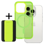 Amazing Thing Titan Pro Neon Mag Wallet Case with stand for Iphone 15 Pro Max - IP156.7PTWGN