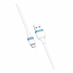 Exact Flex Charge USB-A to Micro 15W Silicone Data Cable 1m (EX-3201) White