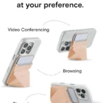 MOFT Snap-On Iphone Stand & Wallet (MOVAS) -Peach Pink