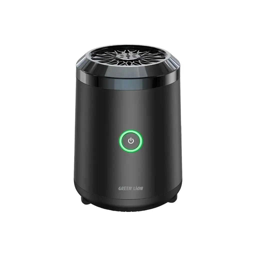 G0XSZzohPKicJsVO9OUKyQuLFhGAjxPshZAtsf2a.webp Green Lion Mini Bakhour Pro Incnese Burner with Quran Speaker (GBR-75) Black - Image 1