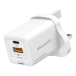 Moxedo Volton Pro PD Gan Charger 20w 1 USB-C & 1 USB-A Ports (MX-C304) White