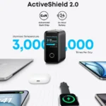 Anker 140W 4-Port GaN Charger with USB-C Cable and Smart Display (B2697KZ1) Dark Grey