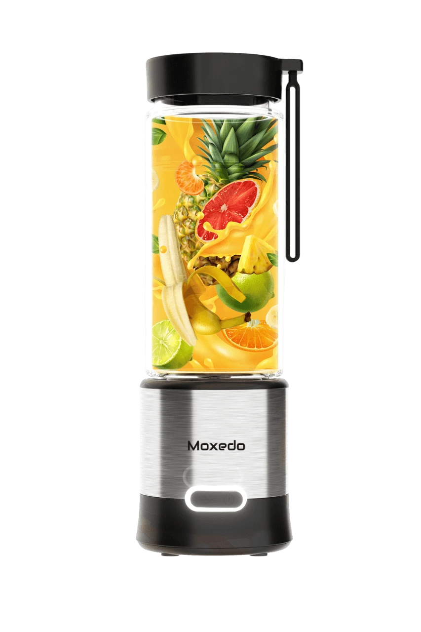 Lxp8oqz5m2QVKddHMeneGBWBMdwKc3O5AG0ouM8K.webp Moxedo Frutiva Rechargeable Juice Blender 450ML (JB003) - Image 1