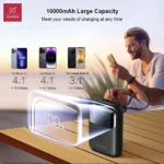 XUNDD 10000mAh Mini PowerBank with Dual Cables (XDCH-059) Black