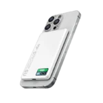 EGO MagPower 5U QI2 5000mAh Powerbank with OLED Display - White