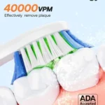 Bitvae D2 Electric Toothbrush with 8 Brush Heads - White