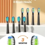 Bitvae D2 Electric Toothbrush with 8 Brush Heads - Black