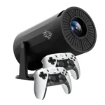 Porodo PDX639 Gaming Projector with Controllers 20000+ Games - Black