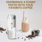 LePresso 2in1 Coffee Grinder & Milk Frothing (LPMFGRWH) White