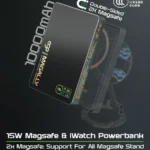 EGO MagAlly 3in1 Double-sided Magnetic QI2 10000mAh Powerbank - Black