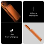 Momax 1-Power S.Pass 5000mAh Ultra-Slim Magnetic Wireless Power Bank (IP161Q2) Orange