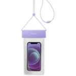 Momax Waterproof Pouch Universal with Neck Strap (SR25) Purple