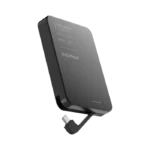 Momax 1-Power F.Pass+ 10000mAh Power Bank With Built-In Cable & Magnetic Attachment - Black