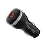 Moxedo Ultra-Fast Car Charger USB-C/USB-A & Lightning Ports (MX-CC028) Black