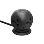 Green Lion Multiport Desk Universal Socket (GL-US04) Black