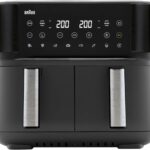 Braun TwinCook 3 Hot Air Fryer - 2 Chambers 4+4L (TD3030IBK) Black