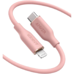 Anker PowerLine III Flow USB-C with Lightning Connector 3ft - Pink